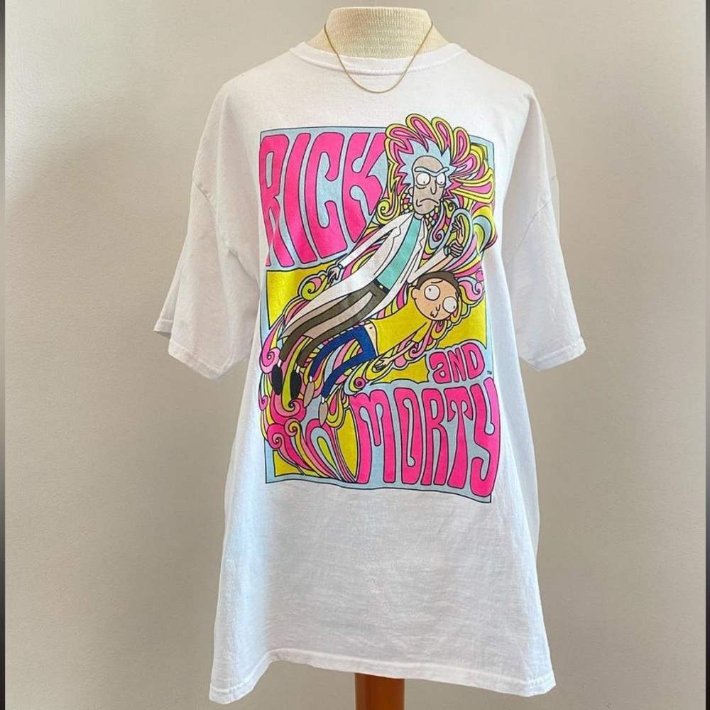 Rick and Morty Psychedelic Graphic Tee